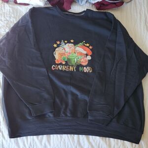 Current Mood Christmas Sweatshirt 4X New
